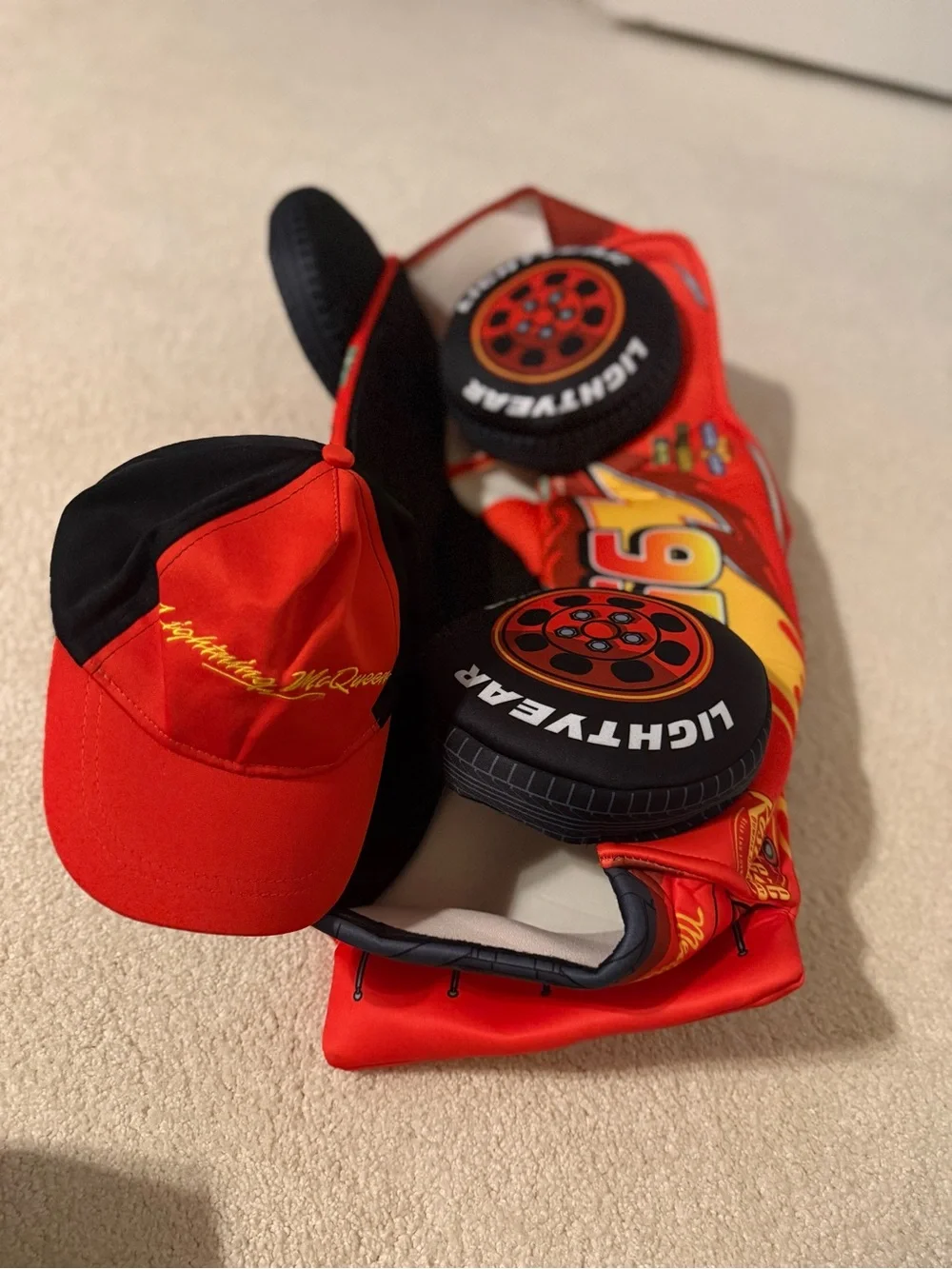 Spirit Disney Pixar Cars Lightning McQueen Red Costume